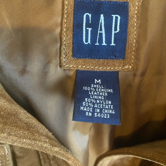 GAP suede leather shirt jacket like NEW - Picture 3 of 10